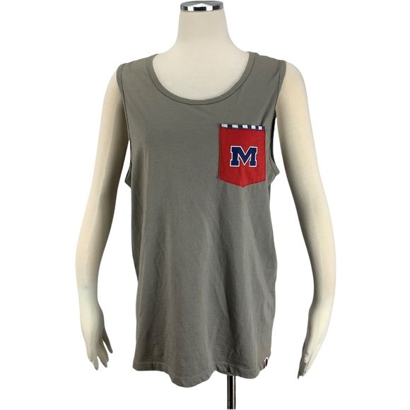 Ole Miss Maris Medium Tank NWOT Grey Grove Southern Collegiate Apparel Football - Picture 1 of 7